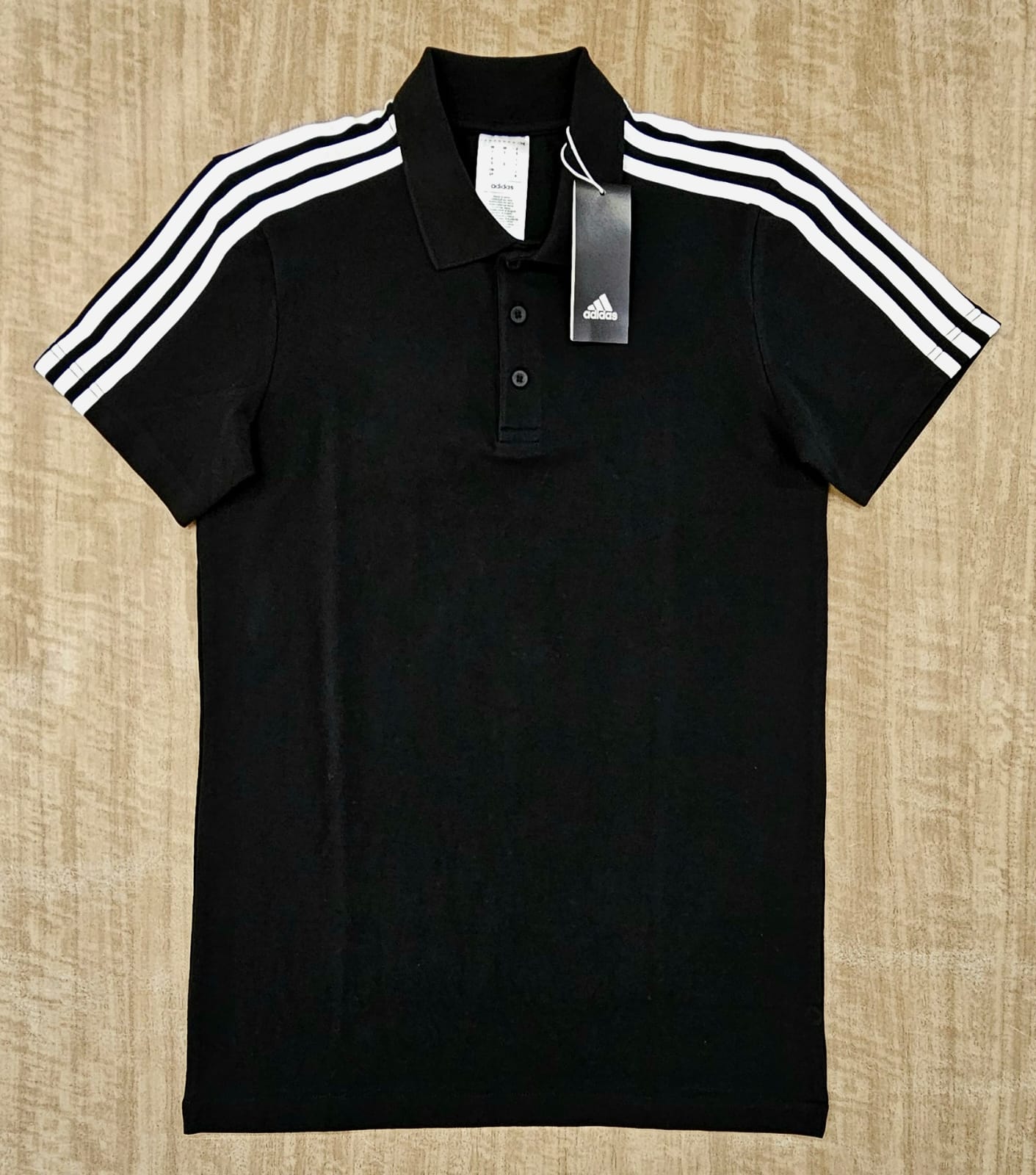 Adidas JI Series Cotton 3 Stripes Polo