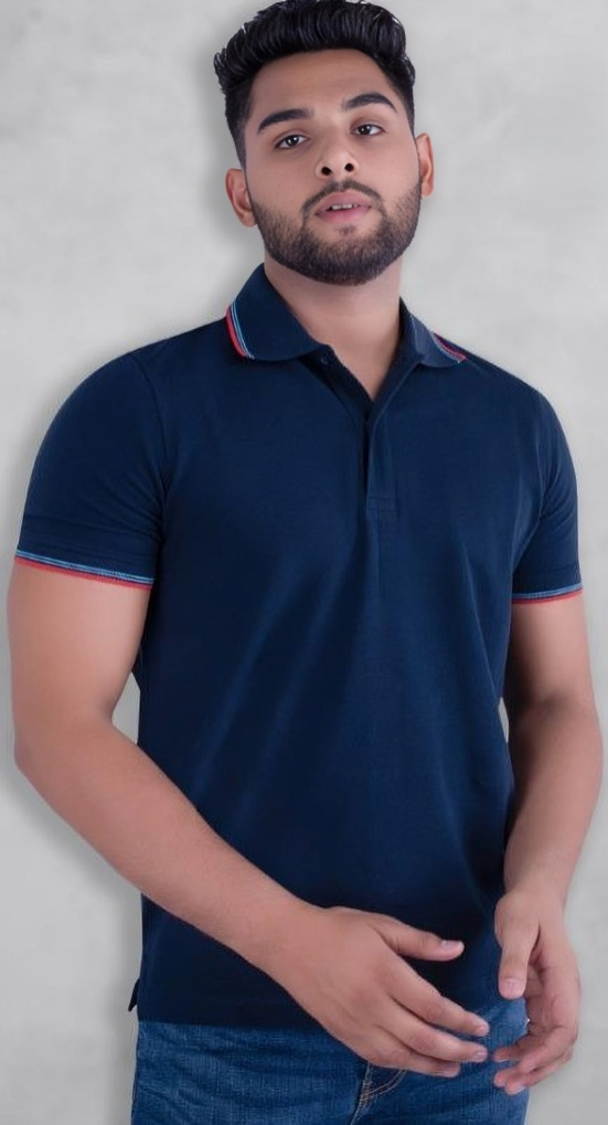 UCB Cotton Tipping Polo T Shirt