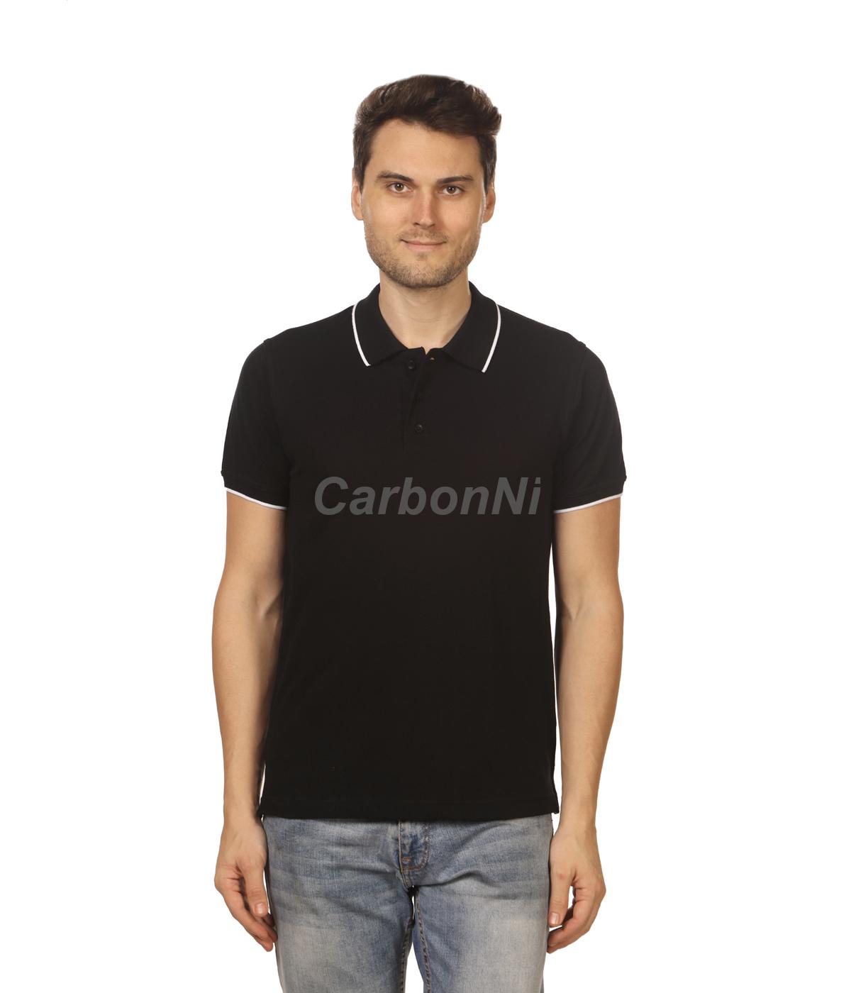 Carbonni Cotton Tipping Polo T Shirt