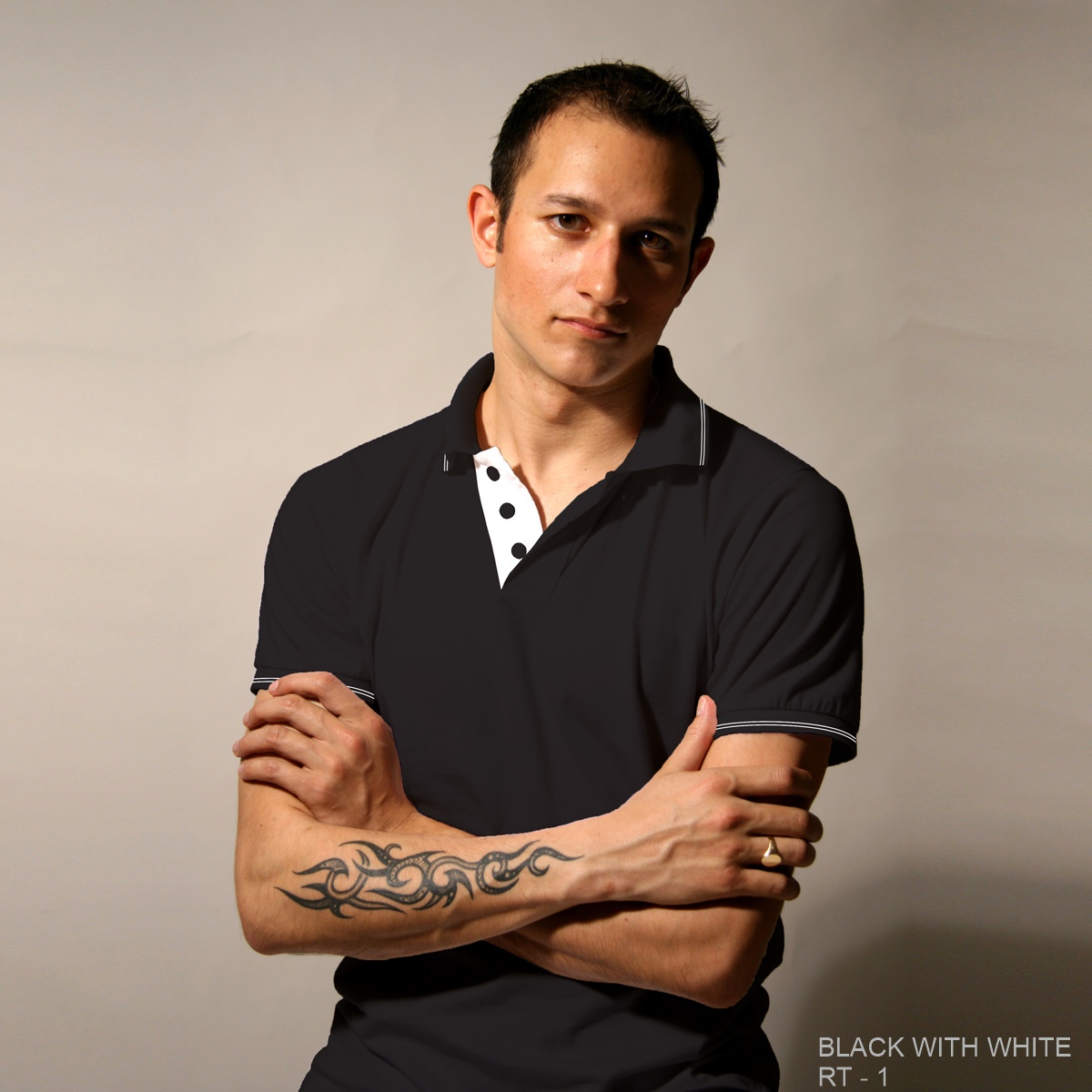 Rufty Cotton Tipping Polo T Shirts