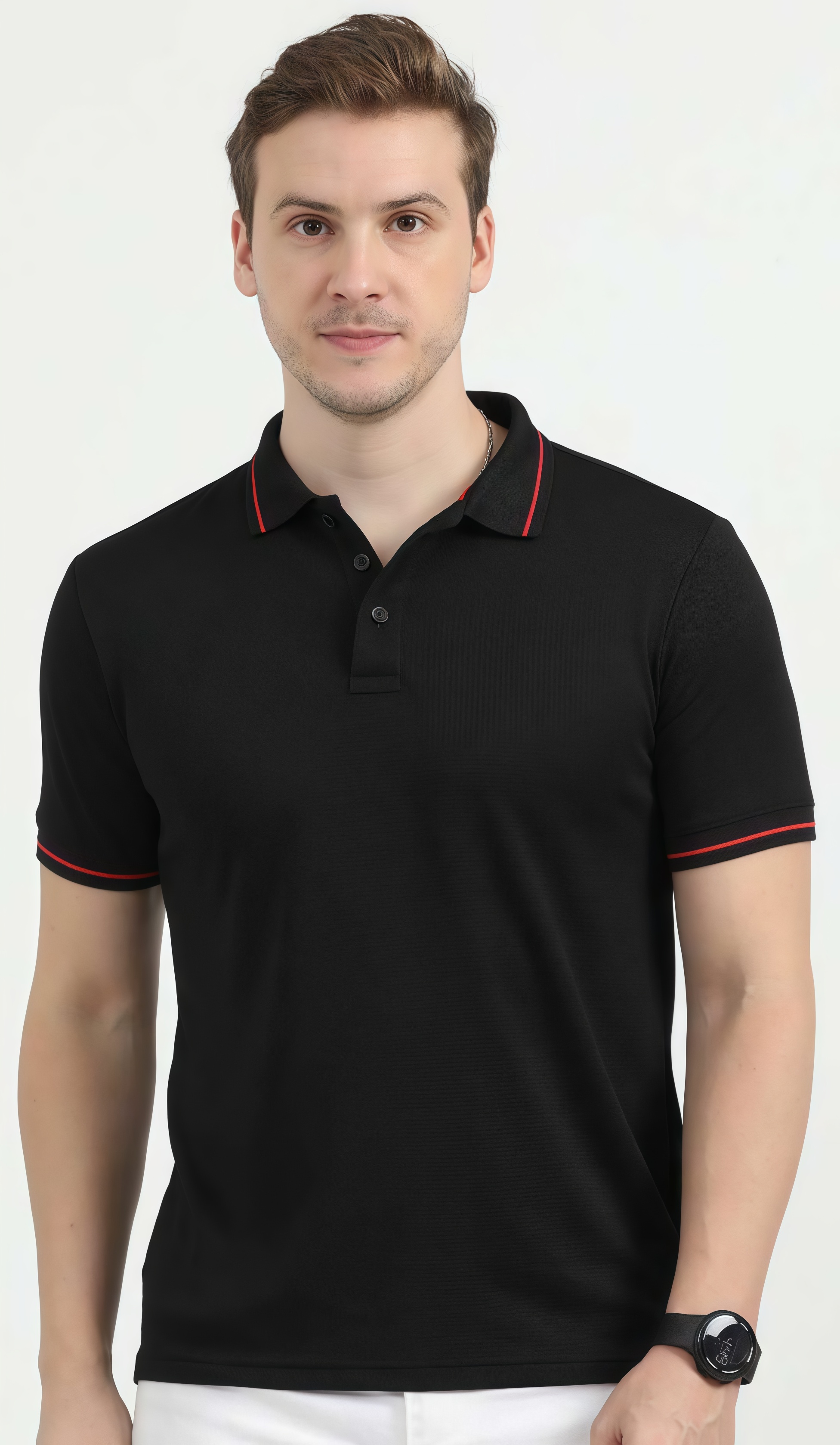 Reebok Polyester Tipping Polo T Shirt