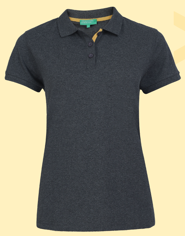 UCB Polycotton Solid Female Polo T Shirt