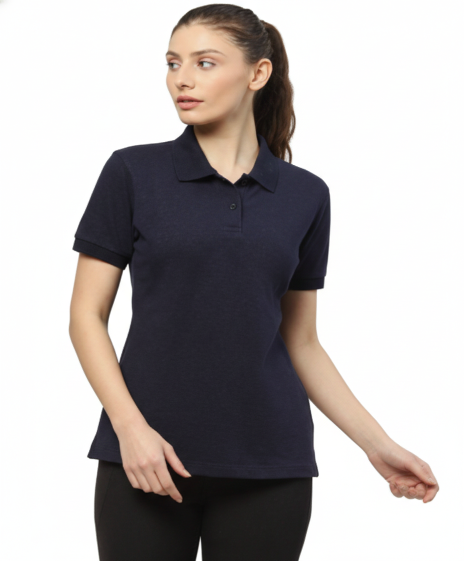 Hummel Polycotton Solid Female Polo T Shirt