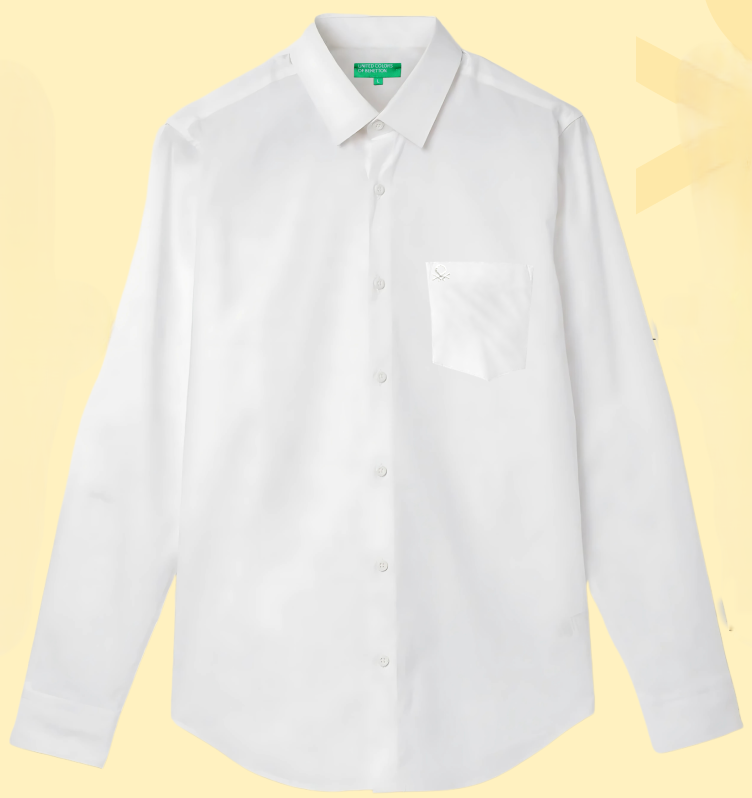 Benetton Male White Shirt