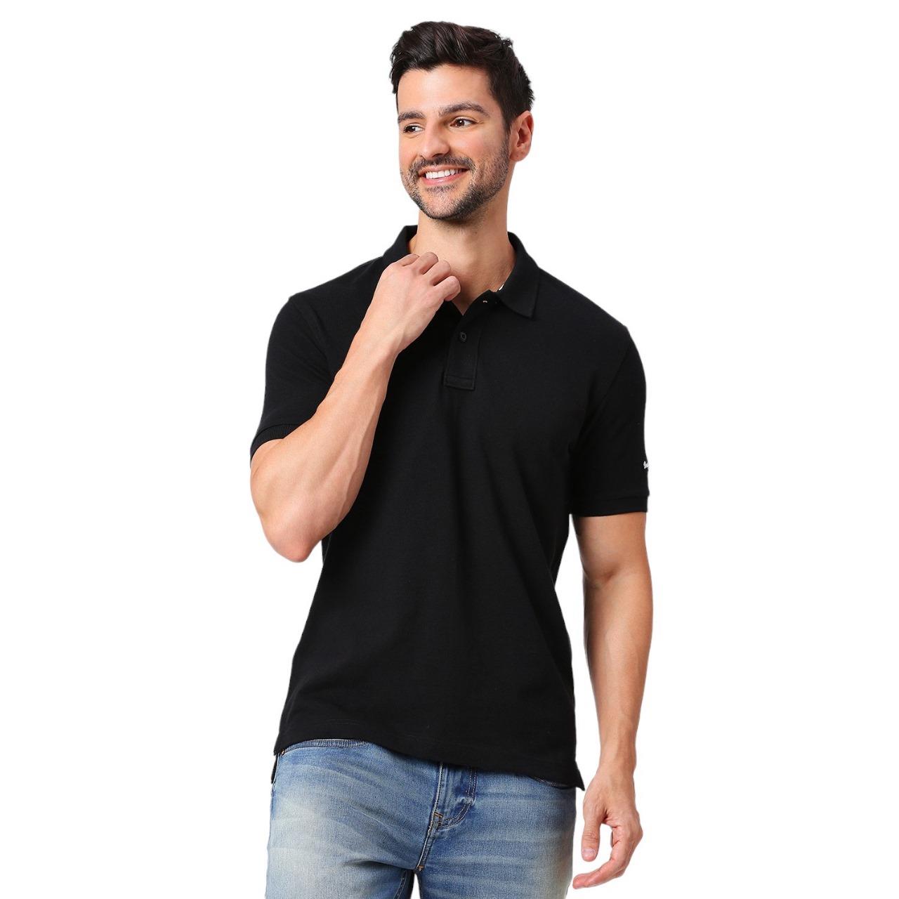 Being Human Solid Polo T Shirts