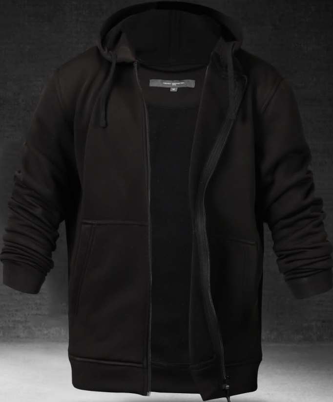 French Connection Hooded Bonded Fleece Jacket